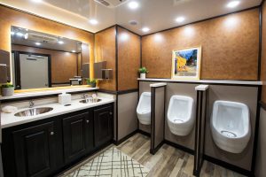 Luxury restroom trailers