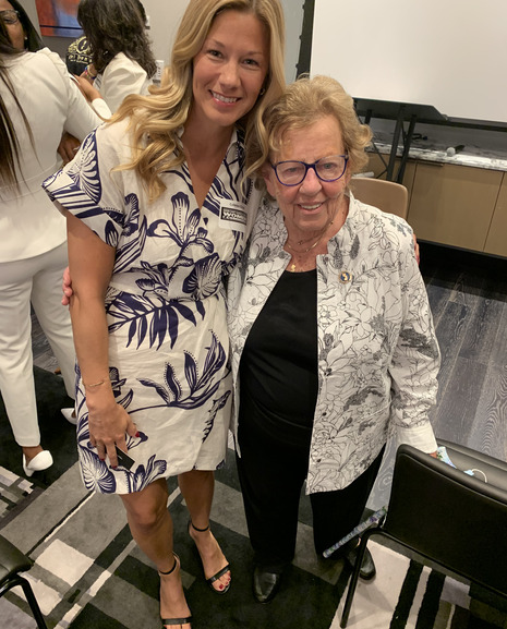 photo of Senator Loretta Weinberg and Colleen Cingel at Women's Equality Event