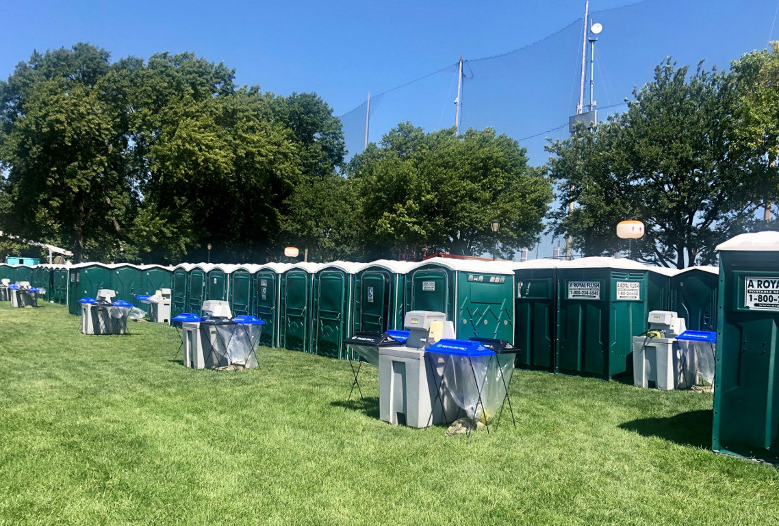 A Royal Flush portable toilets for events