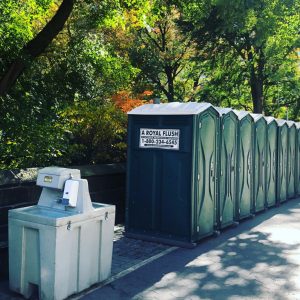 Portable hand washing stations for outdoor events